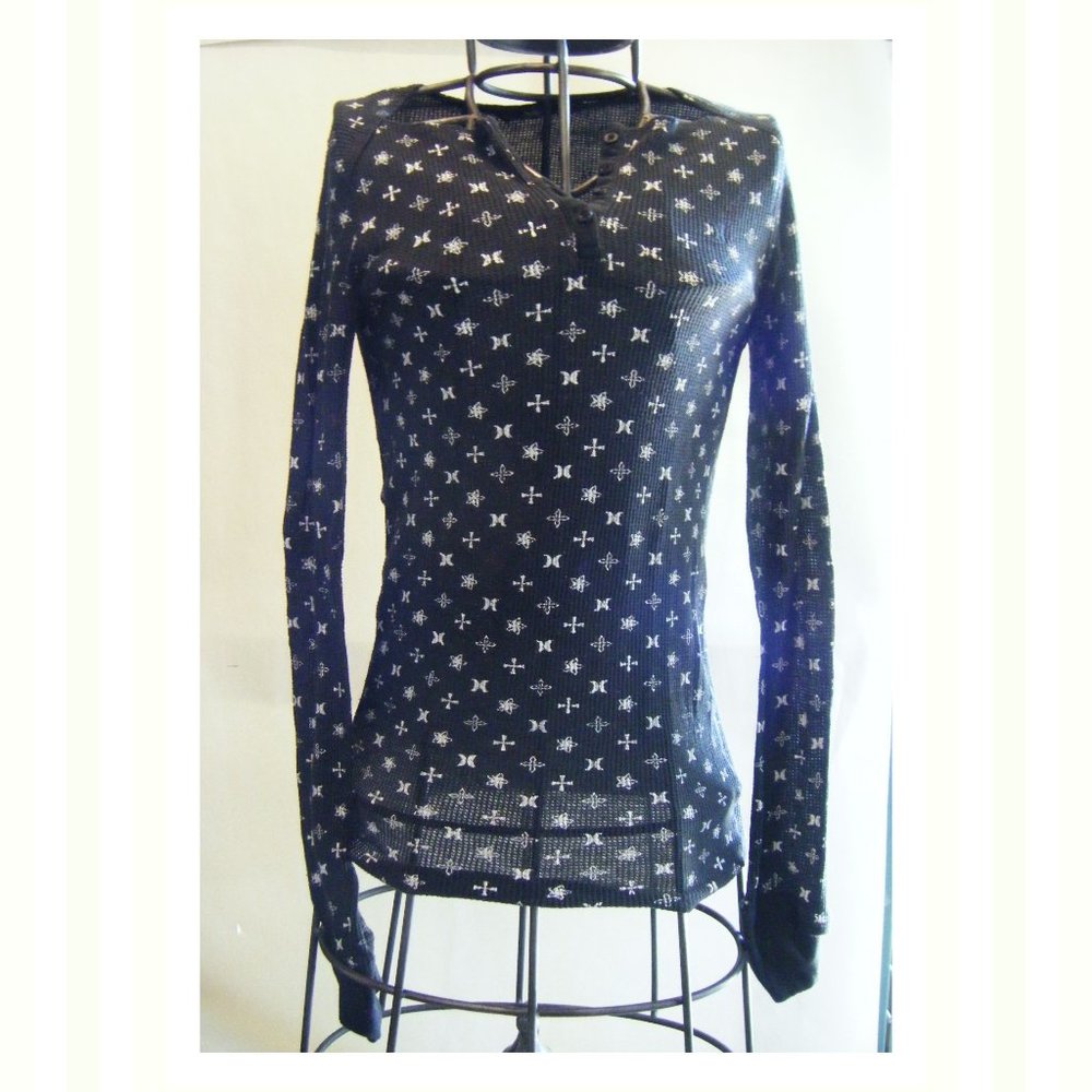 Hurley Henley Long Sleeve with Print Size S